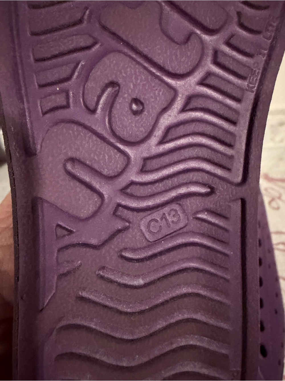 Native Jefferson Bloom Shoes Kids Purple Slip-On Sneakers with Dark Toe C13 - Picture 10 of 12
